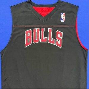 Alleson NBA Chicago Bulls #12 Black & Red Reversible Practice Jersey Men’s Small